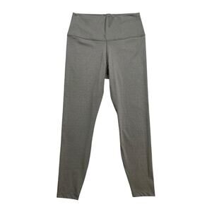Nike Leggings Womens L Large Gray Dri Fit High Waist Pull On Yoga Gym 7/8 Hem